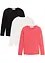 Meisjes longsleeve (set van 3), bonprix