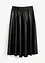 Imitatieleren midi rok, bonprix