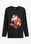 Longsleeve met kerstprint van biologisch katoen, bonprix