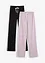 Jersey broek van katoen met stretch (set van 2), bonprix