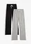Jersey broek van katoen met stretch (set van 2), bonprix