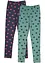 Meisjes legging met biologisch katoen (set van 2), bonprix