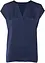 Soepelvallende, satijnen blouse met oversized schouders, bonprix