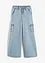 Cargo jeans mid waist, wid leg, bonprix