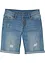 Meisjes stretch jeans short, mid waist, bonprix