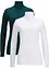Longsleeve met col in een katoenmix (set van 2), bonprix