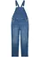 Meisjes denim tuinbroek, mid waist, bonprix
