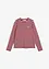 Gestreepte longsleeve met borduursel, bonprix