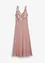 Maxi jurk met pailletten en borduursel, bonprix