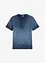Henley shirt van biologisch katoen in washed out look, bonprix
