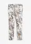 Stretch broek met bloemenprint, bonprix