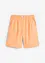 Wijde short met bandplooien, linnen en high waist comfortband, bonprix