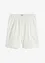 Wijde katoenen short met high waist comfortband en broderie anglaise, bonprix