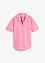 Luchtige oversized blouse van linnenmix, korte mouw, bonprix