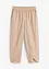 Cropped broek met linnen en high waist comfortband, loose fit, bonprix