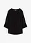 Blouse met lange mouwen en V-hals van vloeiende viscose, bonprix