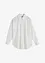 Oversized overhemdblouse met knoopsluiting van katoen, bonprix