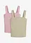 Geribde top (set van 2), bonprix