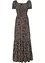 Maxi jurk van viscose, korte maat, bonprix