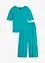 Geribde pyjama met culotte (2-dlg. set), bonprix