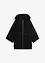 Sweatvest cape van katoen, bonprix