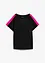 T-shirt met neonstrepen van biologisch katoen, bonprix