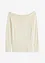 Geribde off shoulder trui, bonprix