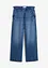 Wide leg stretch jeans met mid waist, bonprix