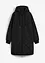 Korte coat met capuchon en stiksels, bonprix