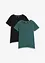 T-shirt met puntige onderrand (set van 2), bonprix