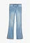 Flared jeans met mid waist en stretch, bonprix