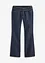 Flared jeans met low waist en riem, rinse washed (2-dlg. set), bonprix