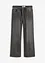 Wide leg jeans met mid waist, bonprix