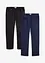 Regular fit instapbroek van katoen, straight (set van 2), bonprix