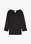 Shirt met rond hals en 3/4 mouwen, bonprix
