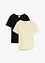 Geribd shirt van biologisch katoen (set van 2), bonprix