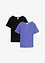Geribd shirt van biologisch katoen (set van 2), bonprix