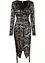 Fluwelen wikkeljurk met dessin, BODYFLIRT boutique