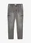 Regular fit cargo stretch jeans, straight, bonprix