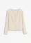 Geribd shirt met V-hals, bonprix
