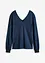 Knus fleece shirt met parels, bonprix