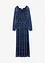 Gebloemde maxi jurk van mesh, bonprix