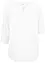 Blouse met linnen, 3/4 mouw, bonprix