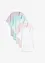 Wijd longshirt met V-hals (set van 5), korte mouw, bonprix