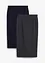 Jersey kokerrok (set van 2), bonprix