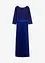 Chiffon jurk met kant en plissérok, bonprix