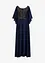 Chiffon jurk met cap en inzetstuk van kant, bonprix