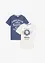Jongens T-shirt (set van 2) van biologisch katoen, bonprix