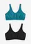 Bralette met katoen (set van 2), bonprix