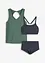 Tankini en top (3-dlg. set), bonprix